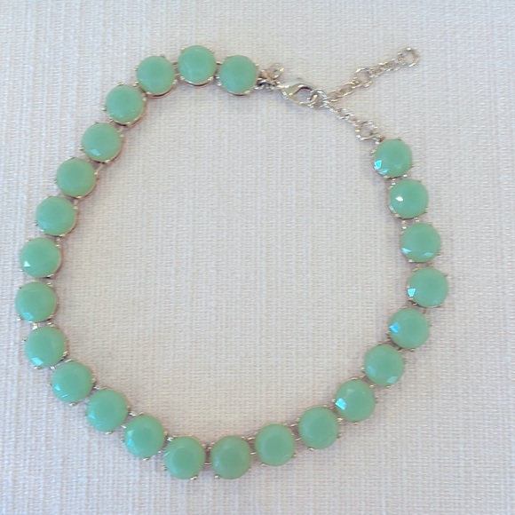 J. Crew Jewelry - JCrew mint green gem stone statement necklace!